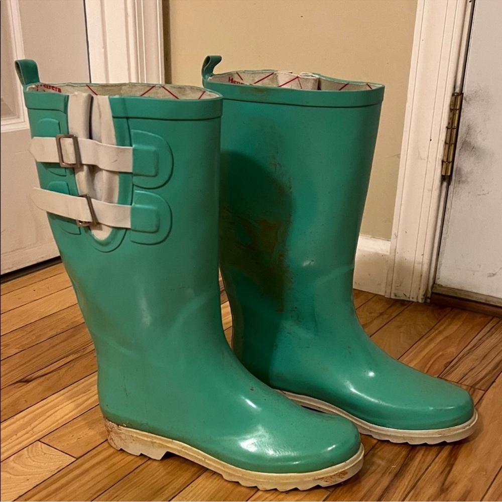 Henry Ferrera Green Winter & Rain Boots